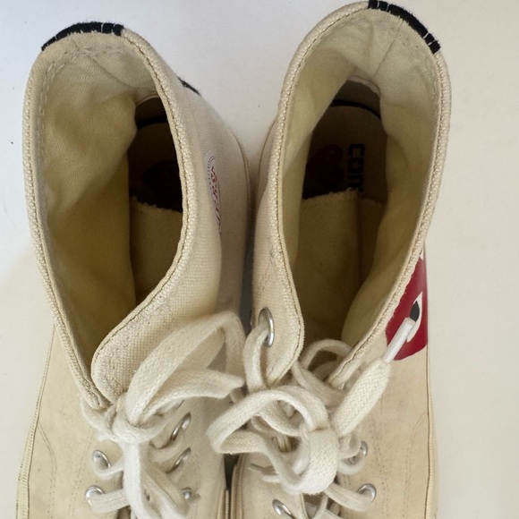 Converse x Comme des Garçons PLAY Chuck 70 High-Top Sneakers, Men’s Size 12 - Picture 9 of 13